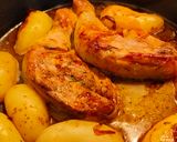 Une image de l'étape 4 de Cuisses de poulet et ses grenailles.