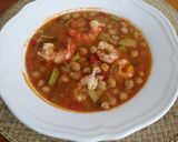 Foto del paso 7 de la receta: Garbanzos verduras y langostinos