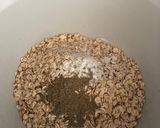 A picture of step 2 of Berry and coconut squares - with a vegan option.