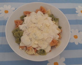 Foto del paso 4 de la receta: Lacitos tres colores con salsa Alfredo a mi estilo 🇮🇹
