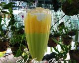 Hình bước làm 1 của món Sinh tố bơ xoài mix cốt dừa, thạch rau câu dẻo
