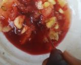 A picture of step 2 of Hibiscus fruit salad.