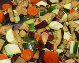 Foto del paso 4 de la receta: Garbanzos con berenjena y calabacín