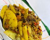 A picture of step 4 of Sultan chips.