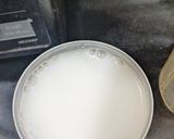 A picture of step 1 of Sanja (Sooji upma with buttermilk).