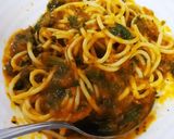 Foto langkah ke 5 dari resep Spaghetti saus labu & kale (pumpkin & kale sauce).