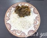 A picture of step 3 of Maat Ambada Kaleji Gosht.