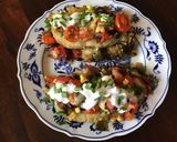 A picture of step 3 of California Farm Beef Stuffed Potato Skins on Latkes.