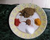 A picture of step 3 of Green Pea and Mushroom ki Sabji.