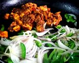A picture of step 1 of Egg Chicken Kathi Roll.