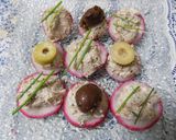 Foto del paso 12 de la receta: Canapes de pate casero con rabanitos
