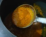 A picture of step 2 of Aloo baigun jhol.