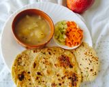 A picture of step 6 of TAPIOCA FLOUR Paratha 😋 With Potato sabji.