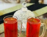 A picture of step 3 of Rooh afza lemonade.