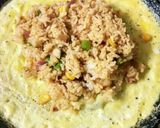 A picture of step 4 of Egg wrapped fried rice | omurice rice/Omelette rice.