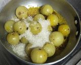 A picture of step 4 of Amla achar.
