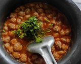 A picture of step 4 of Soya granules curry.