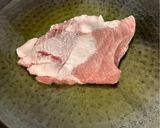 A picture of step 4 of Fideuá with Pork Secreto and Mushrooms.
