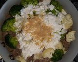 Foto del paso 3 de la receta: Arrachera de pavo con verduras a la crema 🥦