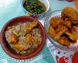 Foto langkah ke 7 dari resep Ayam Bumbu Kunyit Cabe Ijo.
