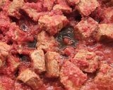 Pas rețetă Mămăligă cu sos de carne de vită 6 fotografie