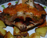 Foto del paso 5 de la receta: Conejo adobado con salsa de pimientos