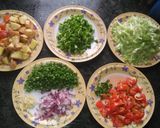 A picture of step 1 of Pav Bhaji.