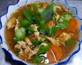 รูปขั้นตอนการทำที่ 7 ของ แกงเลียงบวบเหลี่ยมไข่เจียว