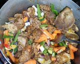 A picture of step 3 of Beef vegitable stew with dombolo.