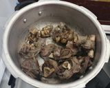 A picture of step 1 of Beef biriani.