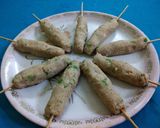 A picture of step 5 of Soya Seek Kababs.