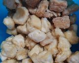 Foto langkah ke 1 dari resep Tempe Tahu Kacang Polong Saus Tiram.