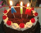 Foto langkah ke 11 dari resep Blackforest Panggang Untuk Pemula.
