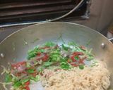 A picture of step 3 of Maggi noodles vegetables spring roll.