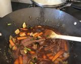 A picture of step 4 of Sesame Beef.