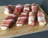 Bacon szalonnás halloumi falatok recept fázis 1 fotója
