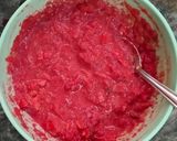 A picture of step 4 of Neutricious beetroot chilla.