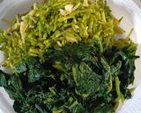 Foto langkah ke 4 dari resep Oseng daun dan bunga pepaya gantung.