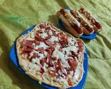 Foto del paso 2 de la receta: Pizza carnes en paila y perros calientes