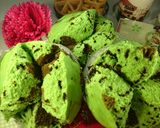 Foto langkah ke 5 dari resep Bolu kukus mekar pandan (santan).