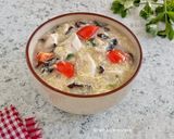 Foto langkah ke 5 dari resep Sup Tahu Ayam Jamur.