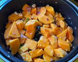 A picture of step 1 of Asian style butternut squash and sesame oil soup.