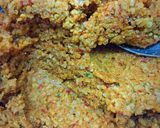 A picture of step 3 of Potato Kibbeh in a Tray.