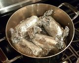 A picture of step 17 of Steamed Pesto Chicken Rolls with Whole Wheat Pasta.