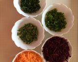 A picture of step 2 of Floral Chapati#themechallenge.