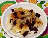 Foto del paso 3 de la receta Coliflor con patata y remolacha al vapor - Para diabéticos