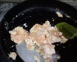 A picture of step 2 of 3 -layers chicken buns 😘😘.