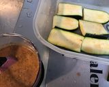 Une image de l'étape 3 de Courgettes marinées grillées à la plancha (pêche gingembre citron).