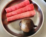 A picture of step 1 of Carrot Beetroot Kasundi Pickle.