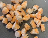 Foto del paso 4 de la receta: Calabacines rellenos de langostinos